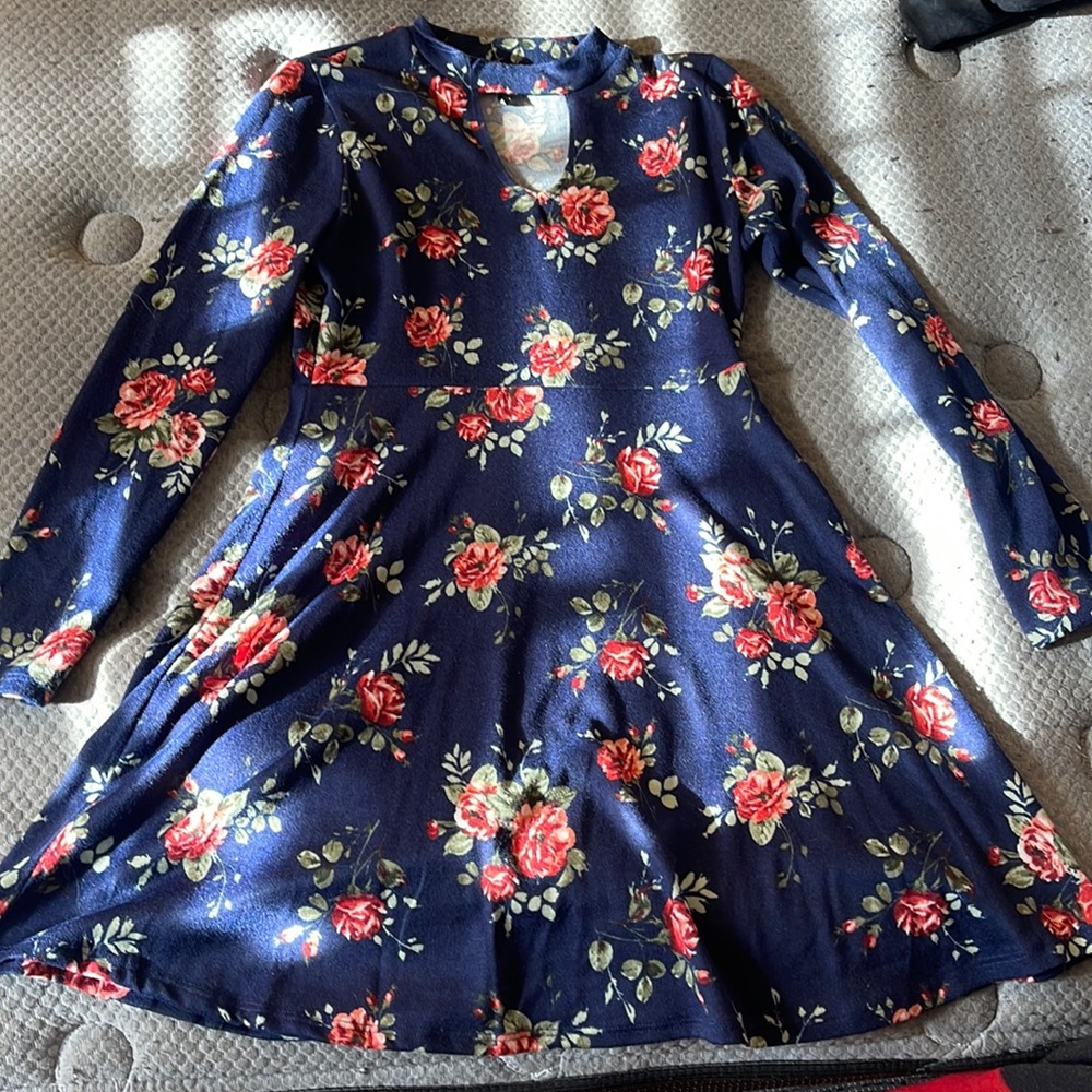 Long sleeve floral dress